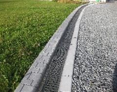 Kwik Kerb edging including drianage system